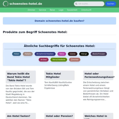 Screenshot schoenstes-hotel.de