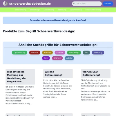 Screenshot schoerwerthwebdesign.de