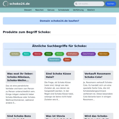 Screenshot schoko24.de