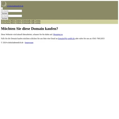 Screenshot schokoladenmilch.de