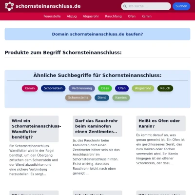 Screenshot schornsteinanschluss.de