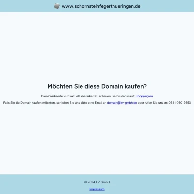 Screenshot schornsteinfegerthueringen.de