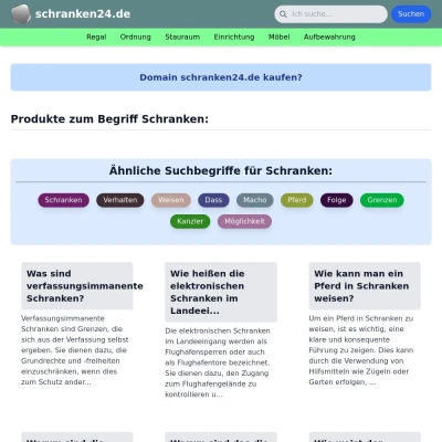 Screenshot schranken24.de