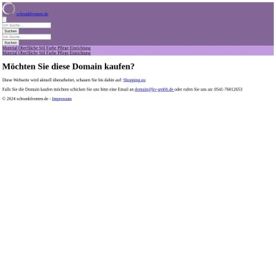 Screenshot schrankfronten.de