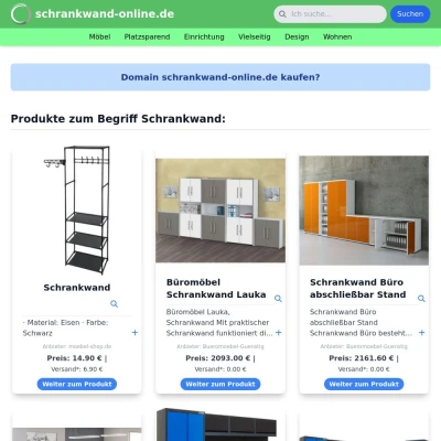 Screenshot schrankwand-online.de