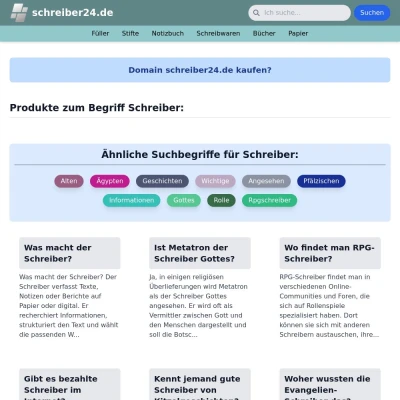 Screenshot schreiber24.de