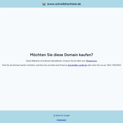 Screenshot schreibtischtest.de