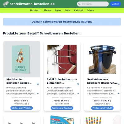 Screenshot schreibwaren-bestellen.de
