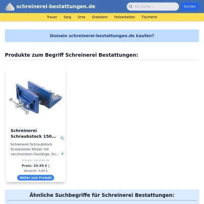 Screenshot schreinerei-bestattungen.de