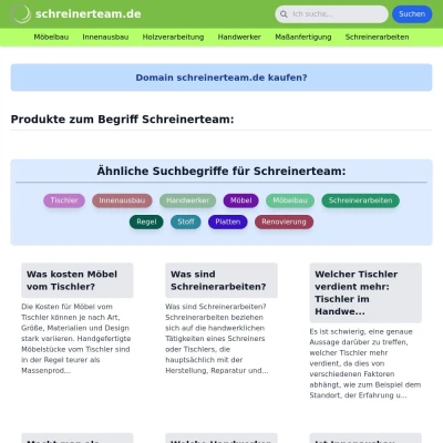 Screenshot schreinerteam.de