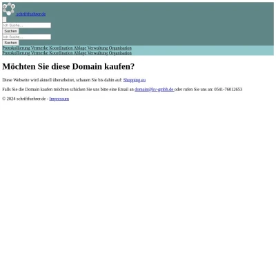 Screenshot schriftfuehrer.de