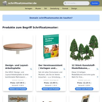 Screenshot schriftsatzmuster.de