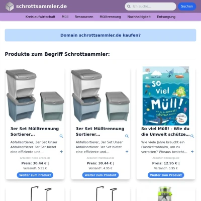 Screenshot schrottsammler.de