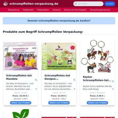 Screenshot schrumpffolien-verpackung.de