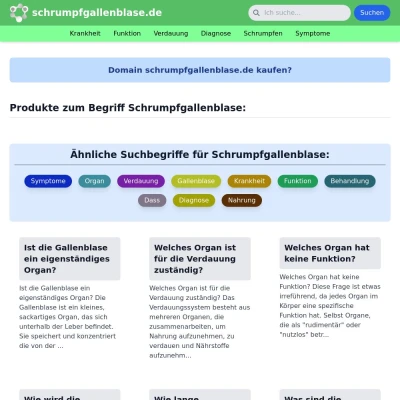 Screenshot schrumpfgallenblase.de