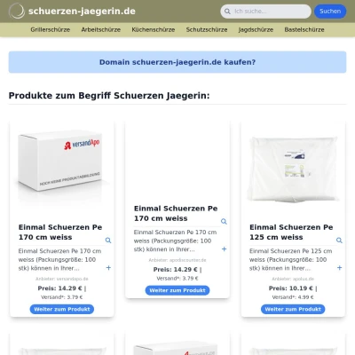 Screenshot schuerzen-jaegerin.de