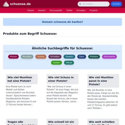 Screenshot schuesse.de