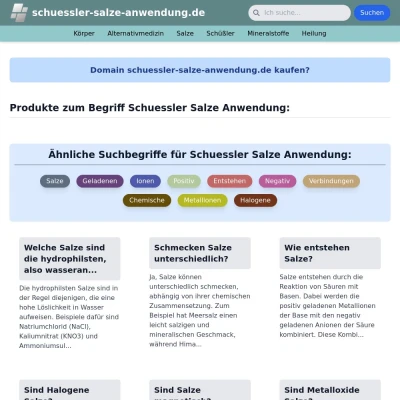 Screenshot schuessler-salze-anwendung.de