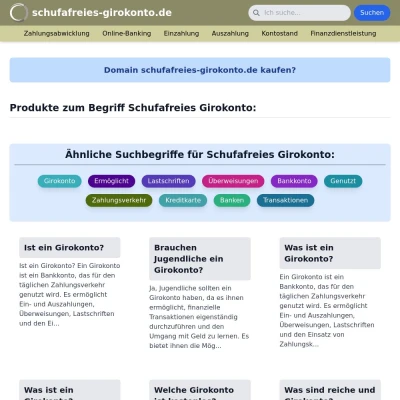 Screenshot schufafreies-girokonto.de