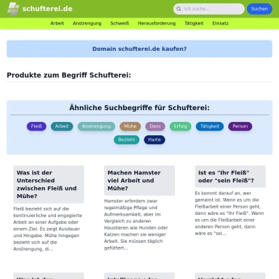 Screenshot schufterei.de