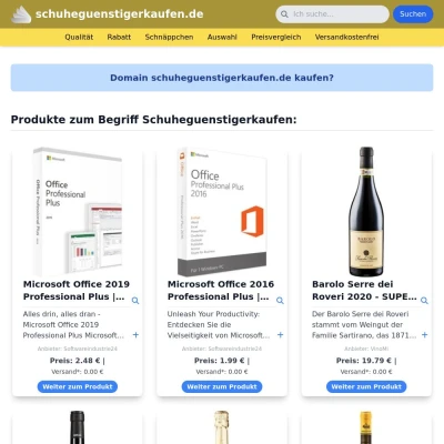 Screenshot schuheguenstigerkaufen.de