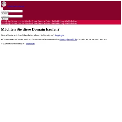 Screenshot schuheonline-shop.de