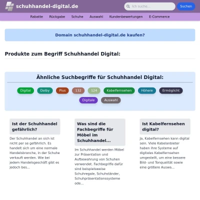 Screenshot schuhhandel-digital.de