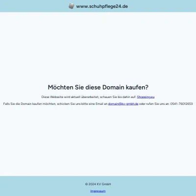 Screenshot schuhpflege24.de