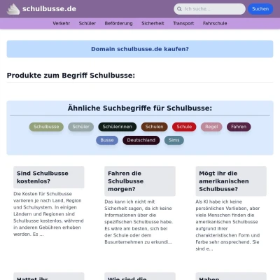 Screenshot schulbusse.de