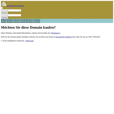 Screenshot schuldenfrei-werden.de