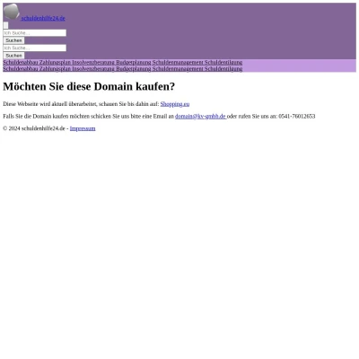 Screenshot schuldenhilfe24.de