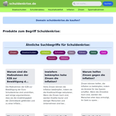 Screenshot schuldenkrise.de