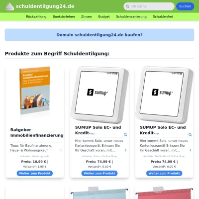 Screenshot schuldentilgung24.de