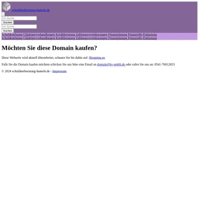 Screenshot schuldnerberatung-hameln.de