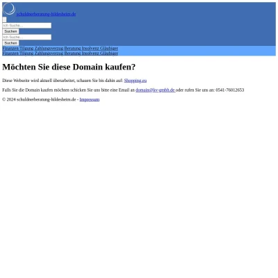 Screenshot schuldnerberatung-hildesheim.de