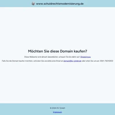 Screenshot schuldrechtsmodernisierung.de