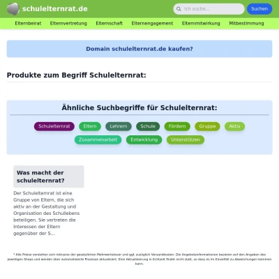 Screenshot schulelternrat.de