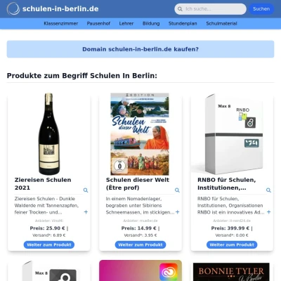 Screenshot schulen-in-berlin.de