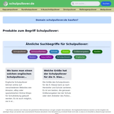 Screenshot schulpullover.de