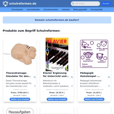 Screenshot schulreformen.de