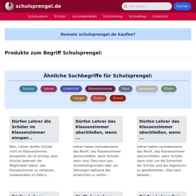 Screenshot schulsprengel.de