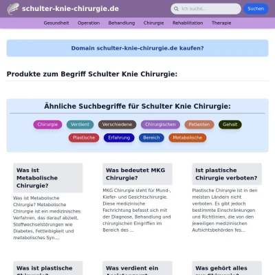 Screenshot schulter-knie-chirurgie.de