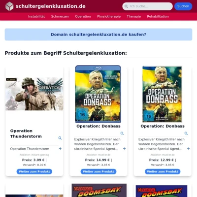 Screenshot schultergelenkluxation.de