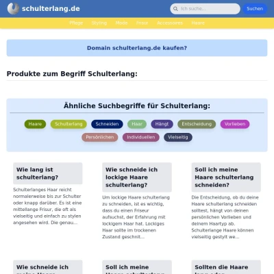 Screenshot schulterlang.de