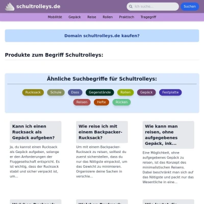 Screenshot schultrolleys.de