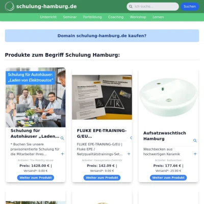 Screenshot schulung-hamburg.de