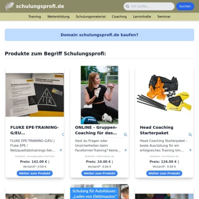 Screenshot schulungsprofi.de