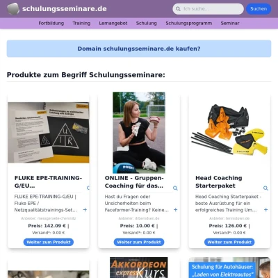 Screenshot schulungsseminare.de