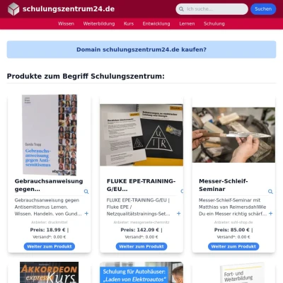 Screenshot schulungszentrum24.de