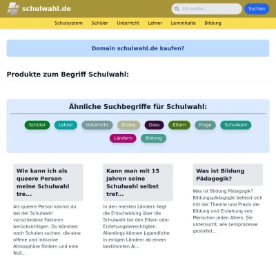 Screenshot schulwahl.de